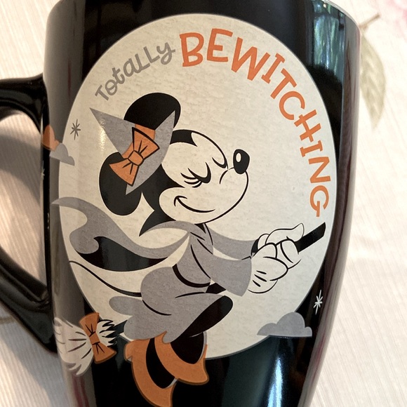 Disney Coffee Mug Totally Bewitching 25oz Minnie Mouse on Broom Stick Large Mug - Picture 3 of 9
